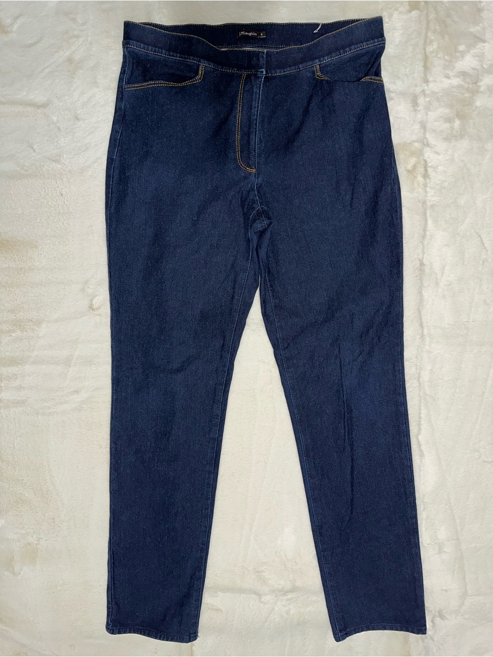 J. McLaughlin Women’s Size 8 Dark Blue Straight Leg Denim Jeans